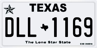 TX license plate DLL1169