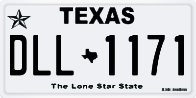 TX license plate DLL1171