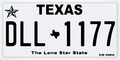TX license plate DLL1177