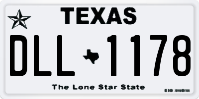 TX license plate DLL1178