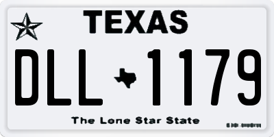 TX license plate DLL1179