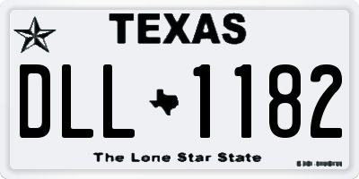 TX license plate DLL1182