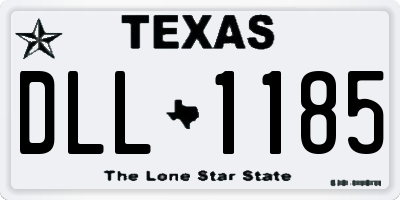 TX license plate DLL1185