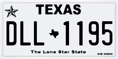 TX license plate DLL1195