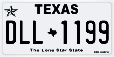 TX license plate DLL1199