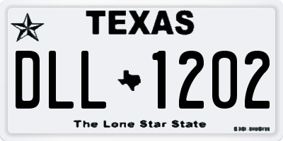 TX license plate DLL1202