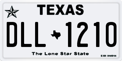 TX license plate DLL1210