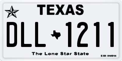 TX license plate DLL1211