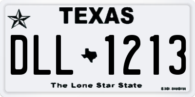 TX license plate DLL1213