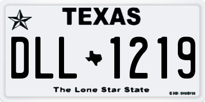 TX license plate DLL1219