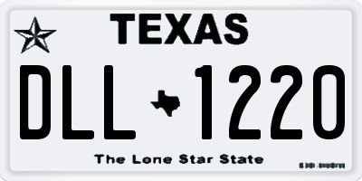 TX license plate DLL1220