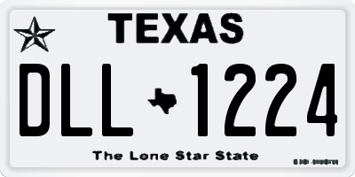 TX license plate DLL1224