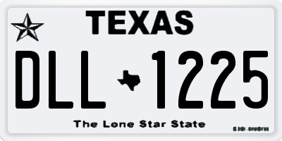 TX license plate DLL1225