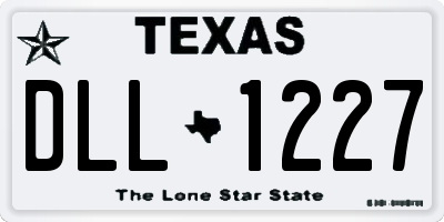 TX license plate DLL1227