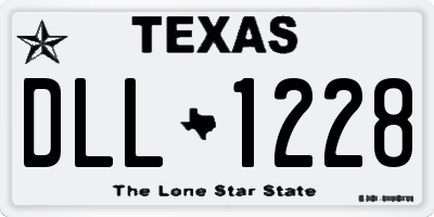 TX license plate DLL1228