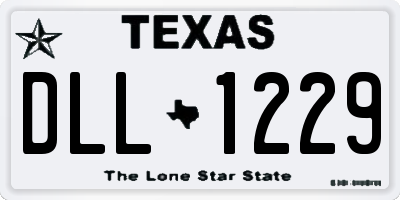 TX license plate DLL1229