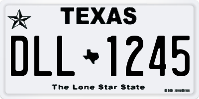 TX license plate DLL1245