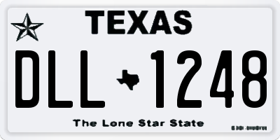 TX license plate DLL1248