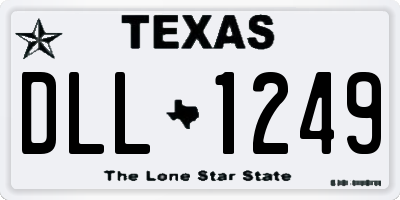 TX license plate DLL1249