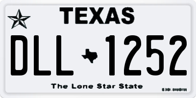 TX license plate DLL1252