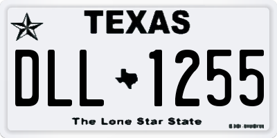 TX license plate DLL1255