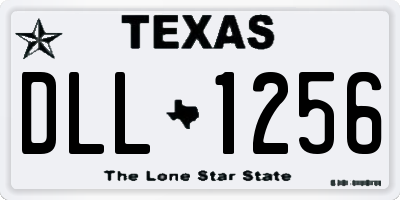 TX license plate DLL1256