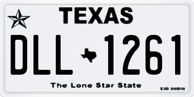 TX license plate DLL1261