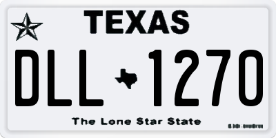 TX license plate DLL1270