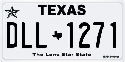 TX license plate DLL1271