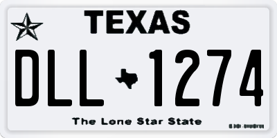 TX license plate DLL1274