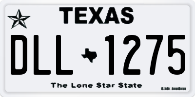 TX license plate DLL1275