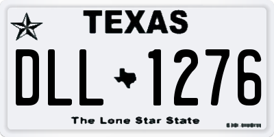 TX license plate DLL1276