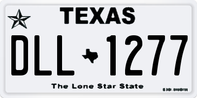 TX license plate DLL1277