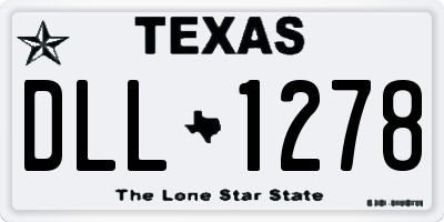 TX license plate DLL1278