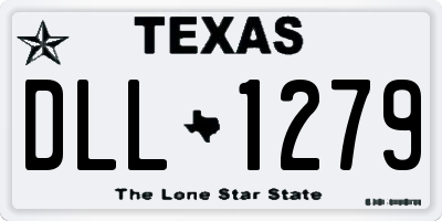 TX license plate DLL1279