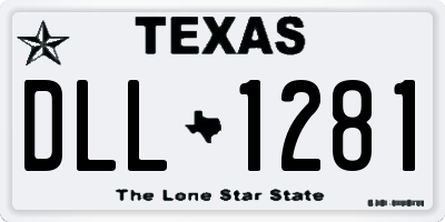 TX license plate DLL1281