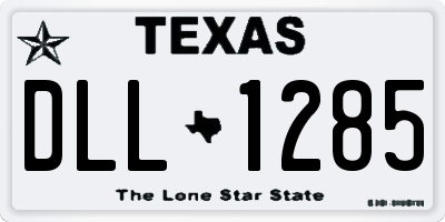 TX license plate DLL1285