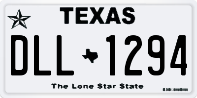 TX license plate DLL1294