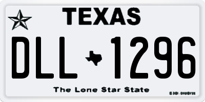 TX license plate DLL1296