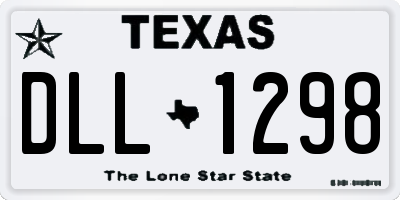 TX license plate DLL1298
