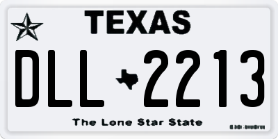 TX license plate DLL2213