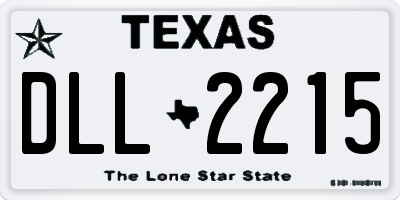 TX license plate DLL2215