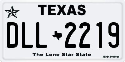 TX license plate DLL2219