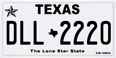 TX license plate DLL2220