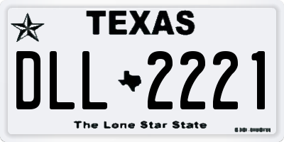 TX license plate DLL2221