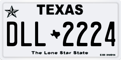 TX license plate DLL2224
