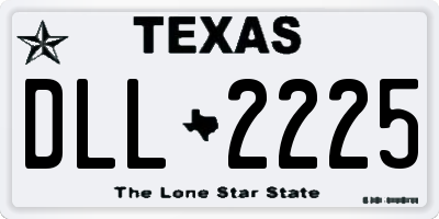 TX license plate DLL2225