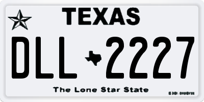 TX license plate DLL2227
