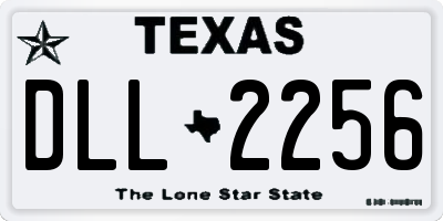 TX license plate DLL2256