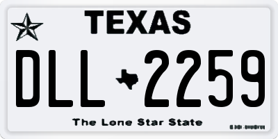 TX license plate DLL2259